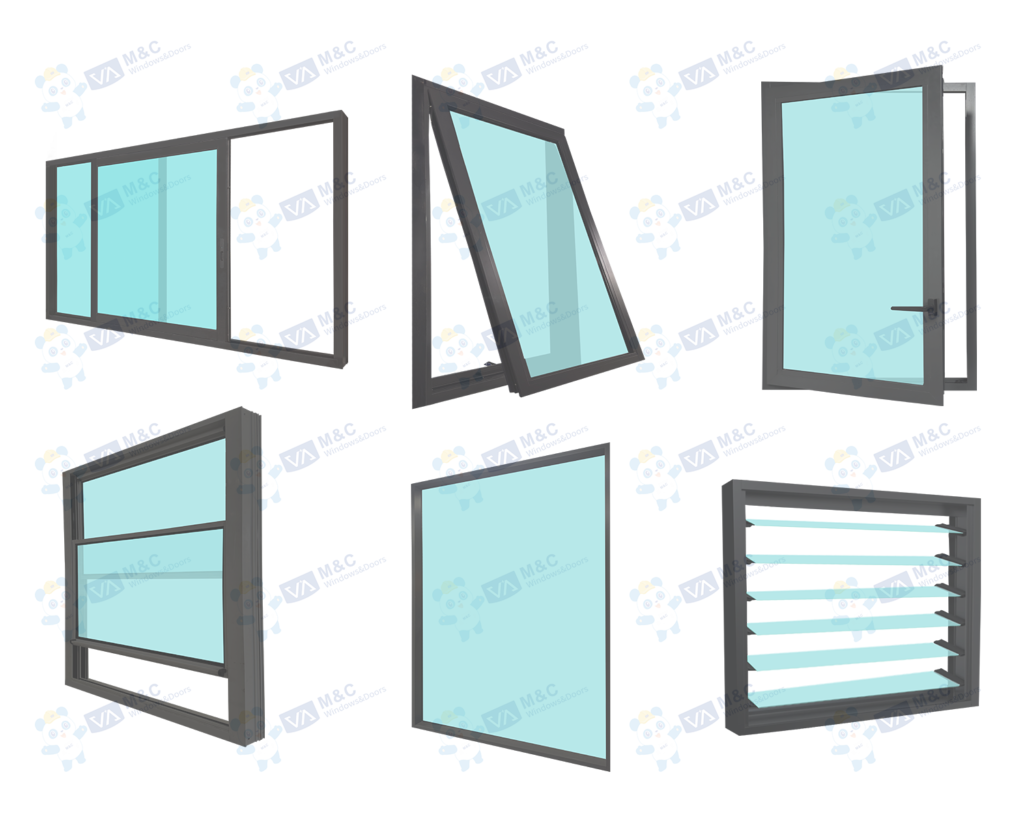 6 types of aluminium windows