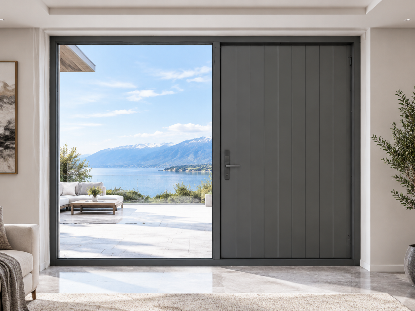 NZ65 Hinged Door & Fixed Window & Fixed Window